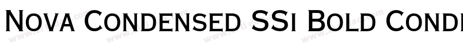 Nova Condensed SSi Bold Condensed字体转换